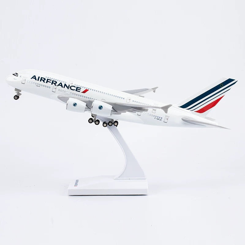 Air France A380 - 30 cm - LED y sonido - Modelo de avión