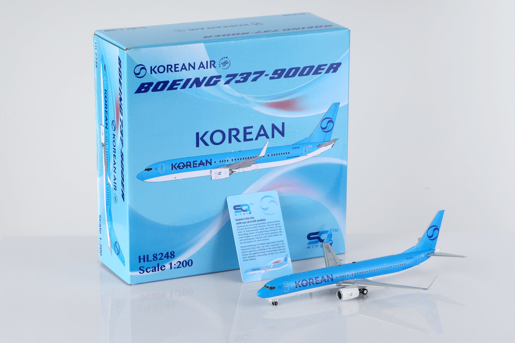Korean Air Boeing 737-900ER HL8248 – Scale 1:200 – SQ Wings – 31 cm