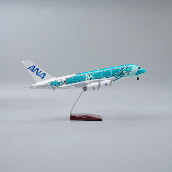 A380 ANA Japan GREEN TURTLE - SCALE 1/160 - 47CM - 18,5 IN - AIRPLANE MODEL