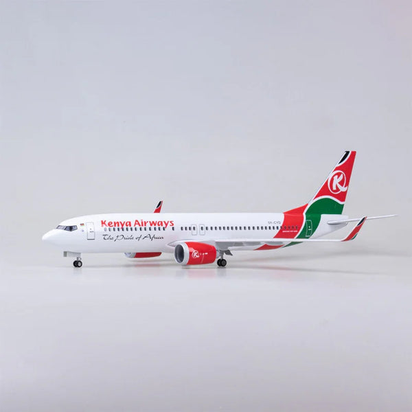 B737-700 KENYA AIRWAYS - SCALE 1/80 - 47CM - 18.5 IN - AIRPLANE MODEL