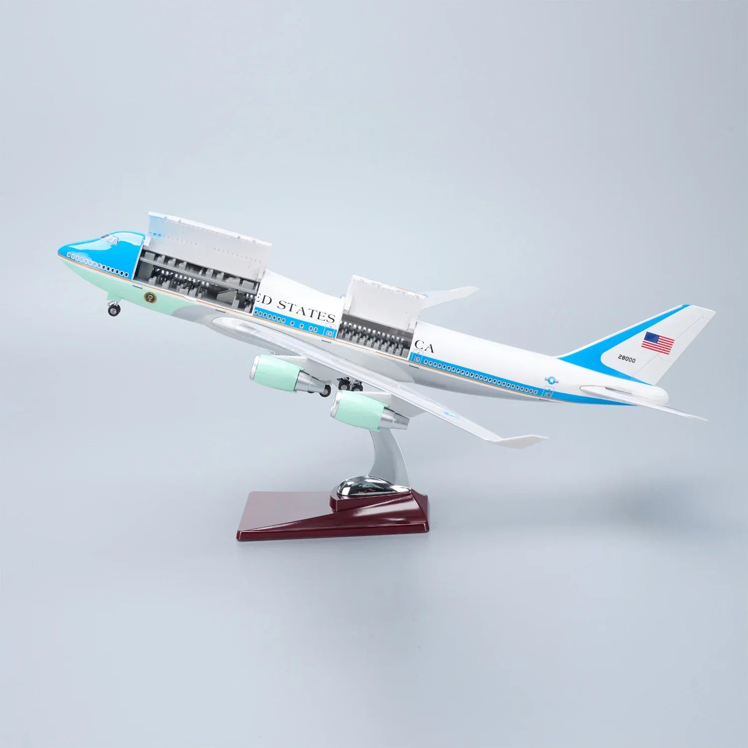 Humpie Maqueta de metal fundido avión colección Air Force One Boeing 747 USA Humpie Maqueta de metal fundido avión colección Air Force One Boeing 747 USA