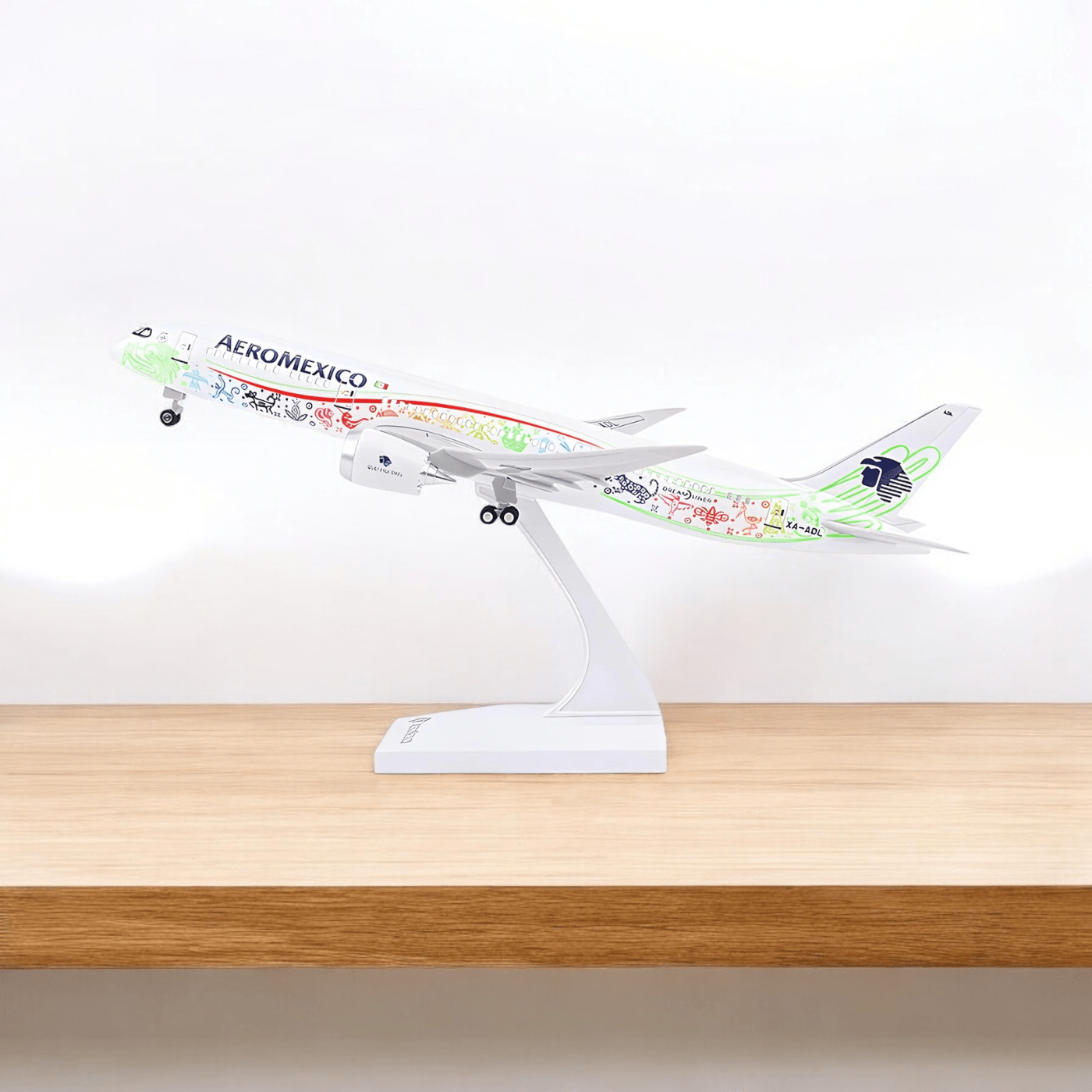طائرة بوينغ 787 إيرومكسيكو كيتزالكواتل - 30 سم - 11.8 بوصة - شاشة LED وصوت - نموذج طائرة