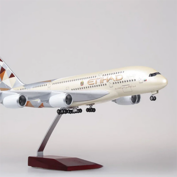 Airbus A380 Etihad 1:160 – 47 cm / 18.5 in – LED Lights - Secondary