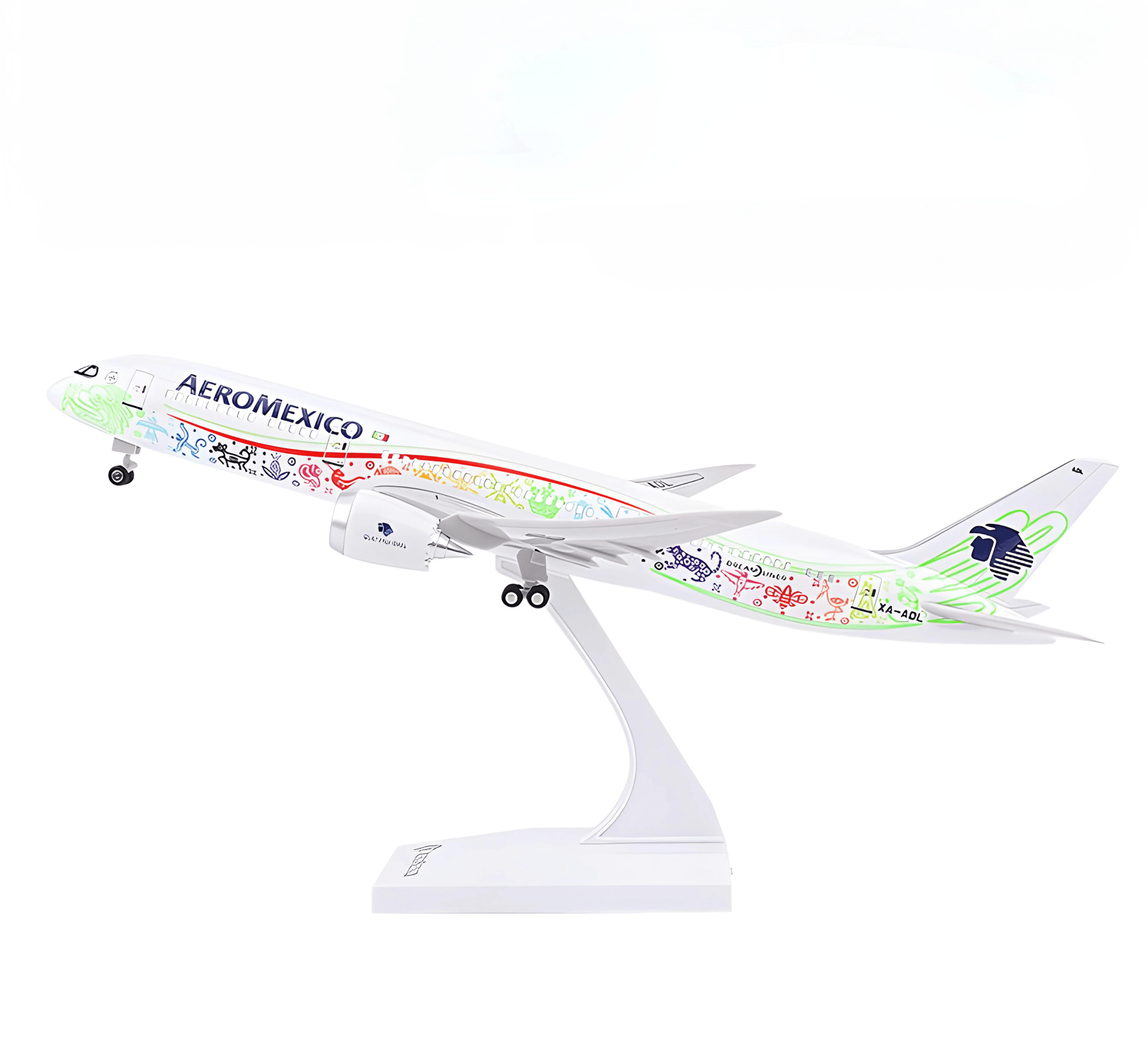 B787 Aeromexico Quetzalcoatl - 30cm - 11.8in - LED & Sound - Airplane Model