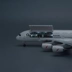 Qantas Airbus A380 1:160 – 45.5 cm / 17.9 in – Opening Cabin Interior