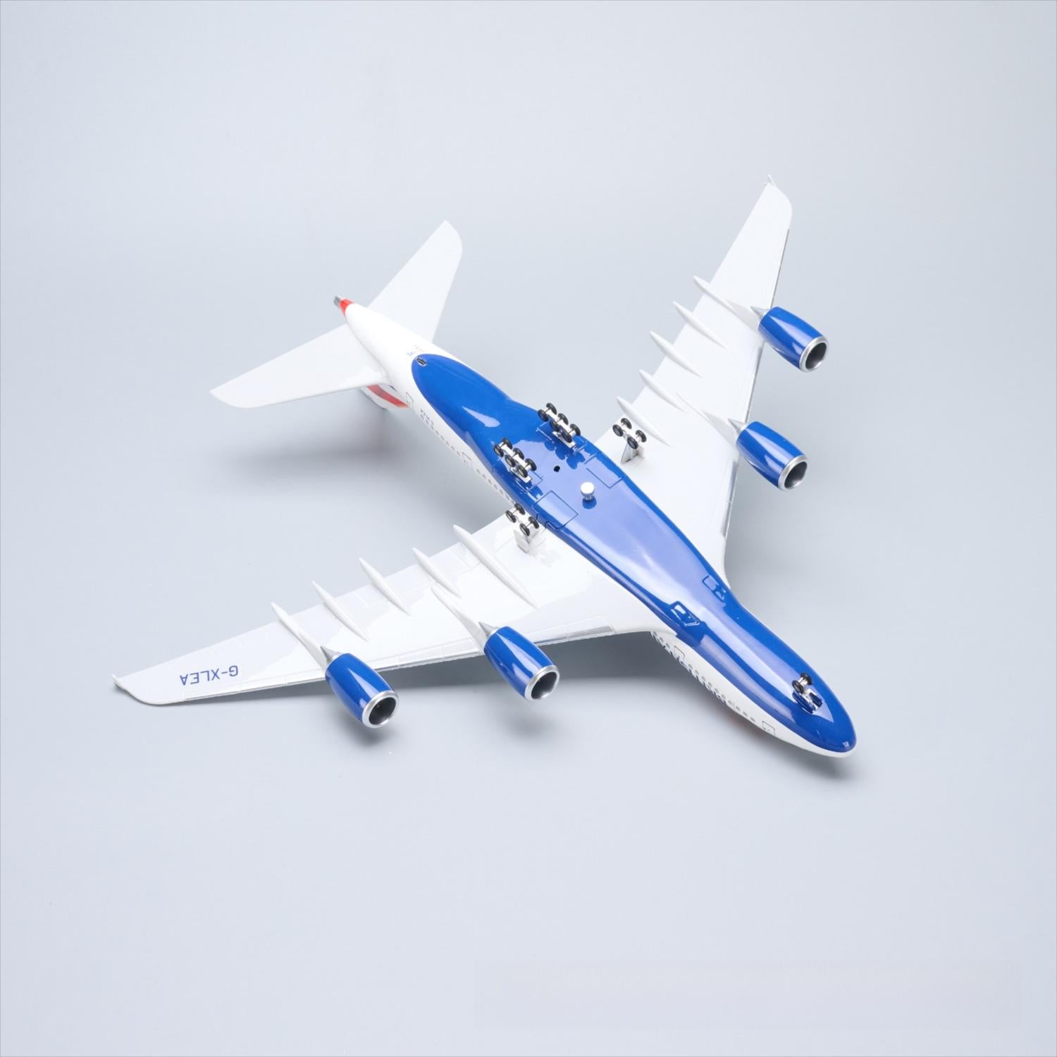 طائرة الخطوط الجوية البريطانية إيرباص A380 بمقياس 1:160 – 45.5 سم / 17.9 بوصة – أضواء LED تعمل بالصوت