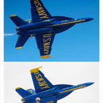 U.S. Navy Blue Angels F/A-18 Hornet 1:72 – 25 cm / 9.8 in – Premium Zinc Alloy & ABS Diecast Fighter Jet Model - Thumbnail 10