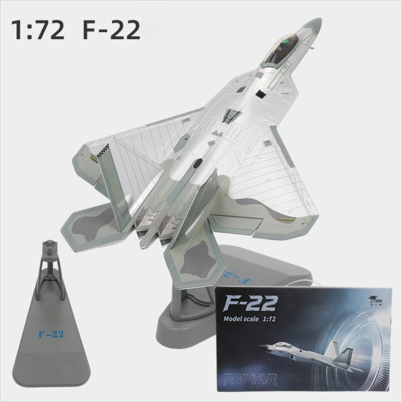 U.S. Air Force F-22 Raptor 1:72 – 26.5 cm / 10.4 in – Premium Diecast Alloy & ABS Stealth Fighter Model