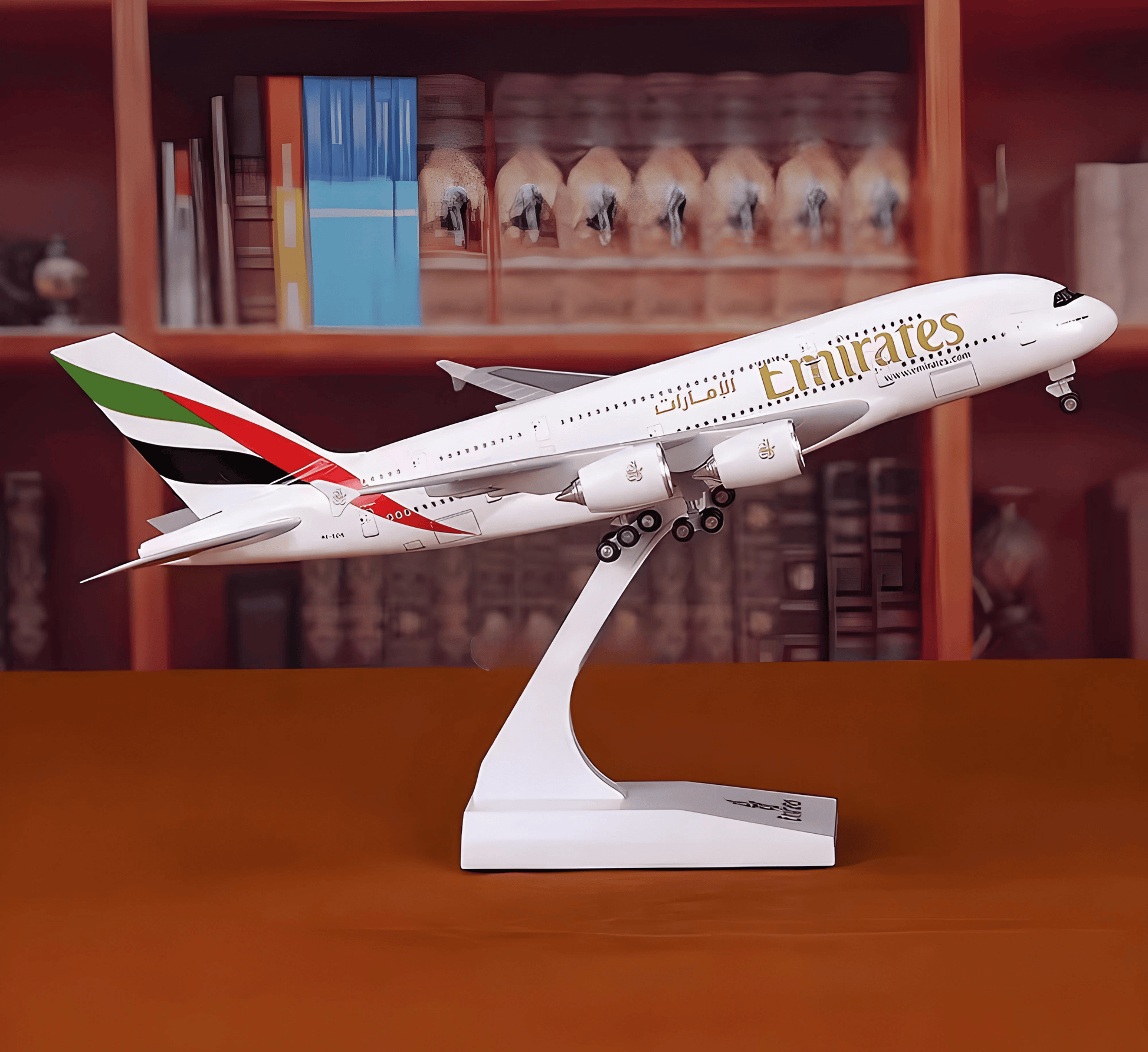 1/160 Emirates A380 Airplane Model LED Light Simulation