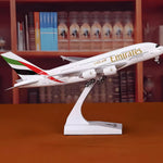 A380 Emirates - 30cm - 11.8in - LED & Sound - Airplane Model - Thumbnail 2