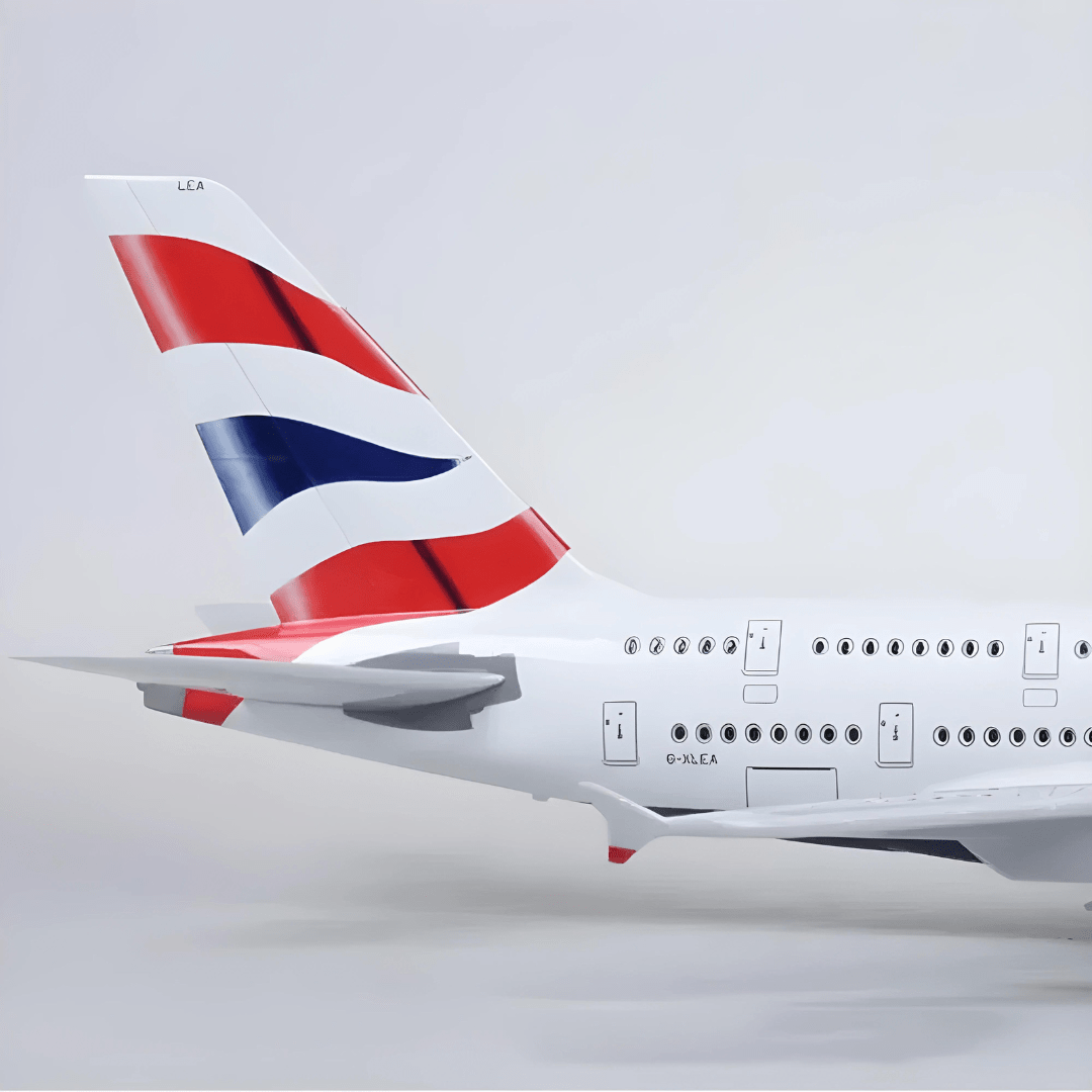 A380 Británico - Escala 1/160 - 47CM - 18,5 in