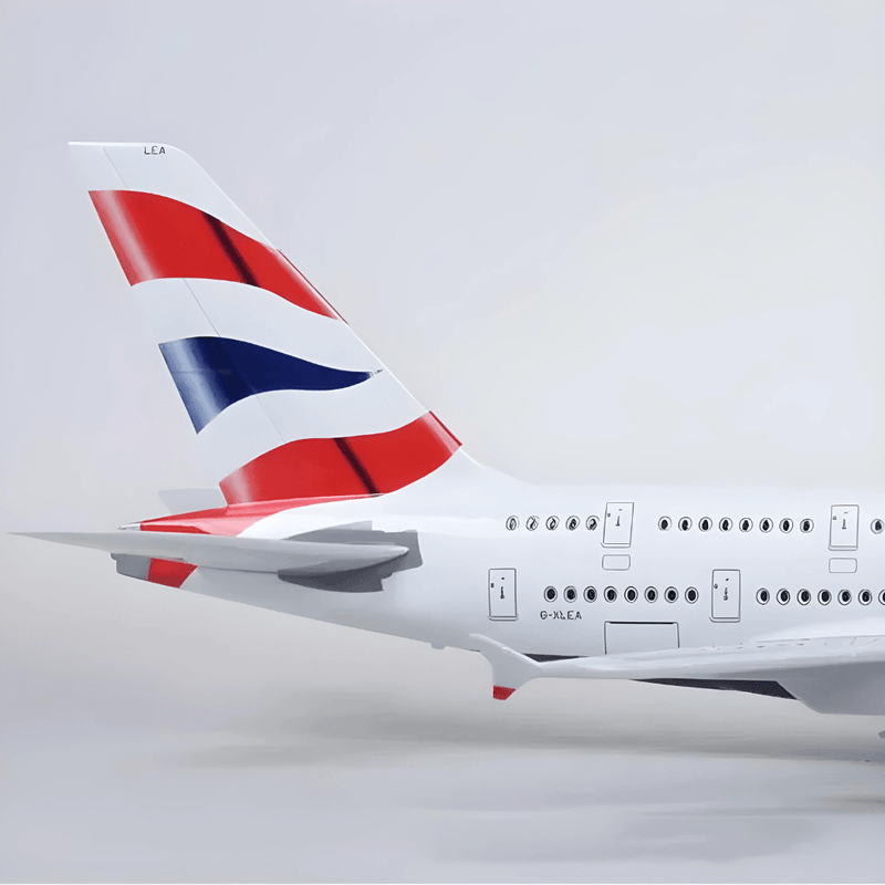 A380 British - Scale 1/160 - 47CM - 18,5 in - Airplane Model - Image 3