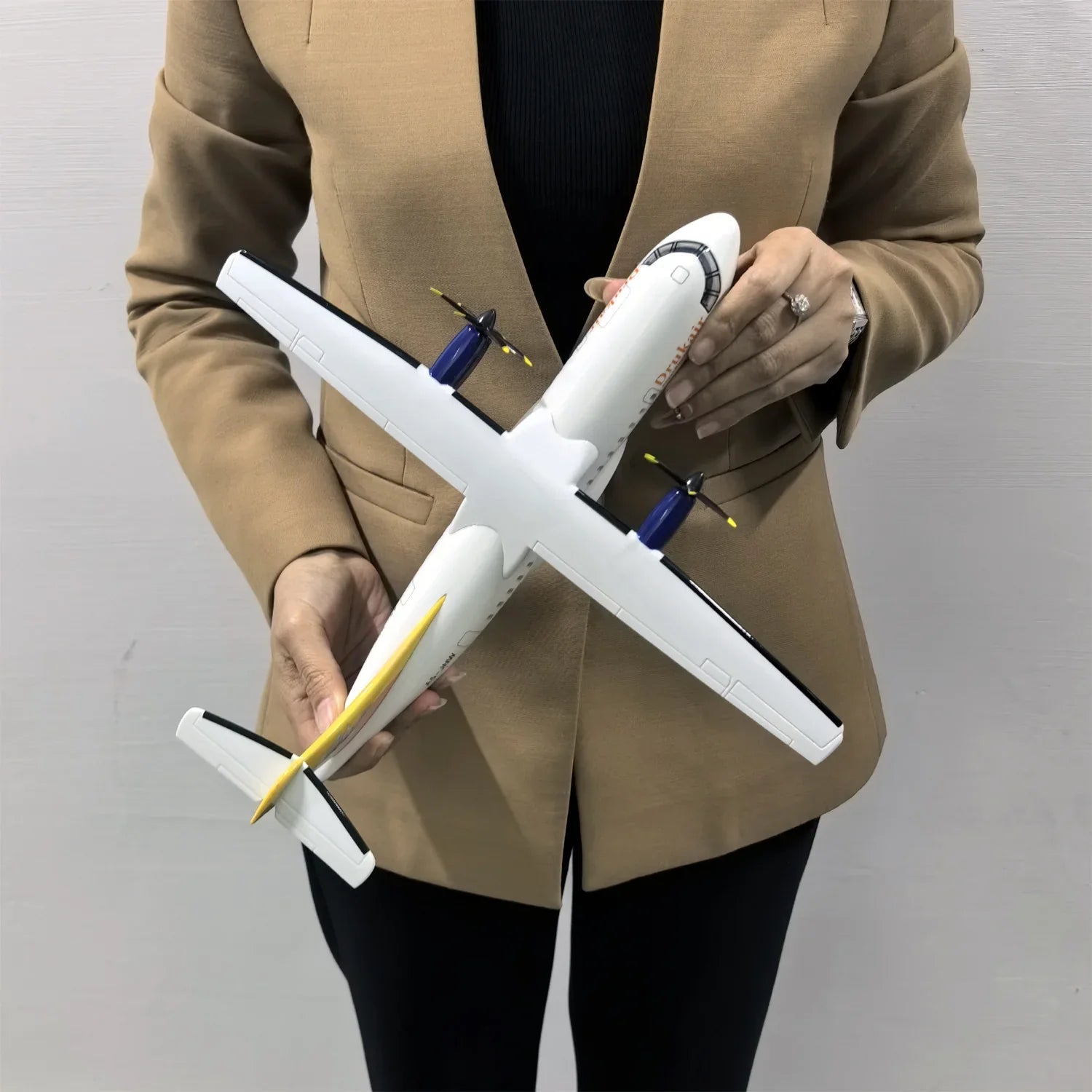 Drukair ATR42-600 Aircraft Model 1:70 Scale - Premium Resin Display with Stand - 32cm/12.6" - Gallery 4