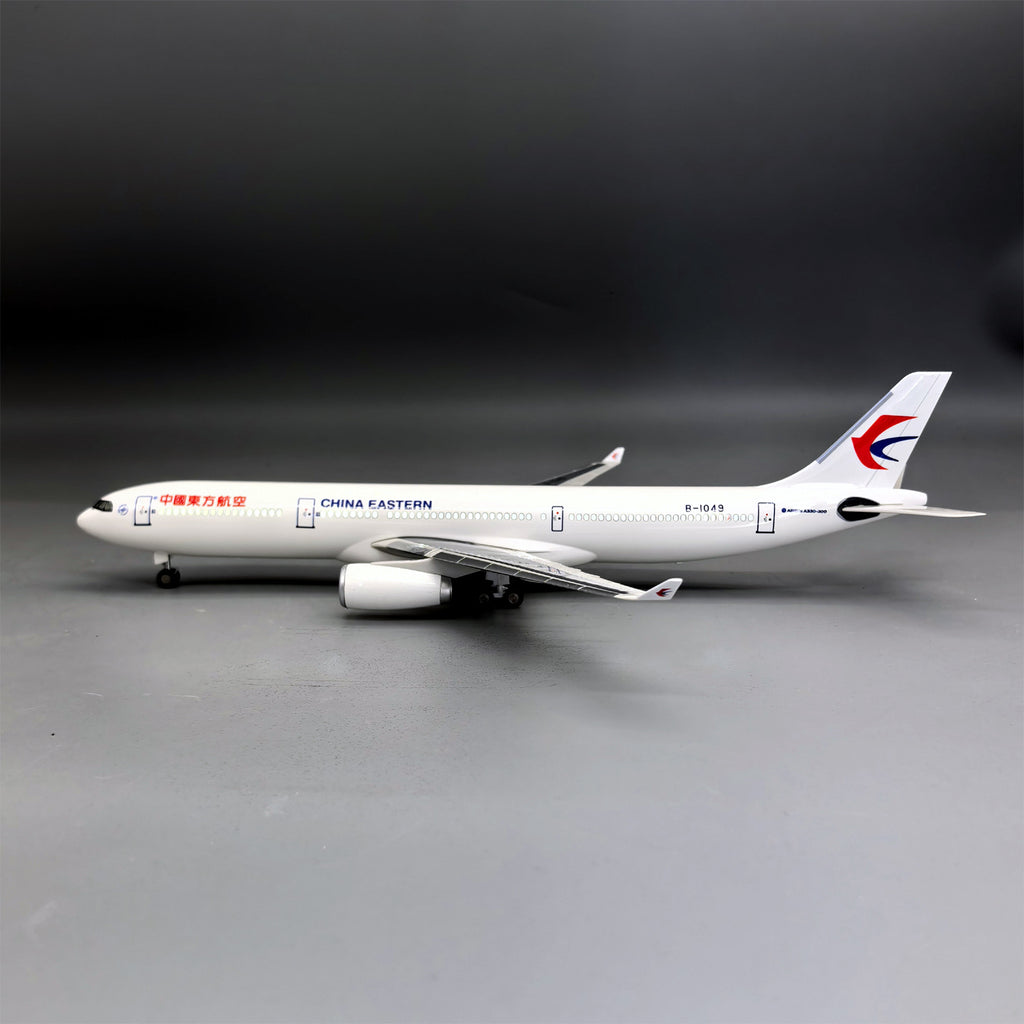China Eastern Airbus A330-300 Aircraft Model 1:170 Scale - Premium Resin Display with Stand - 37cm/14.6"