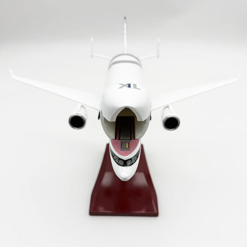 Airbus Beluga Aircraft Model 1:180 - "Flying Whale" with Opening Nose - 30cm/11.8" Resin