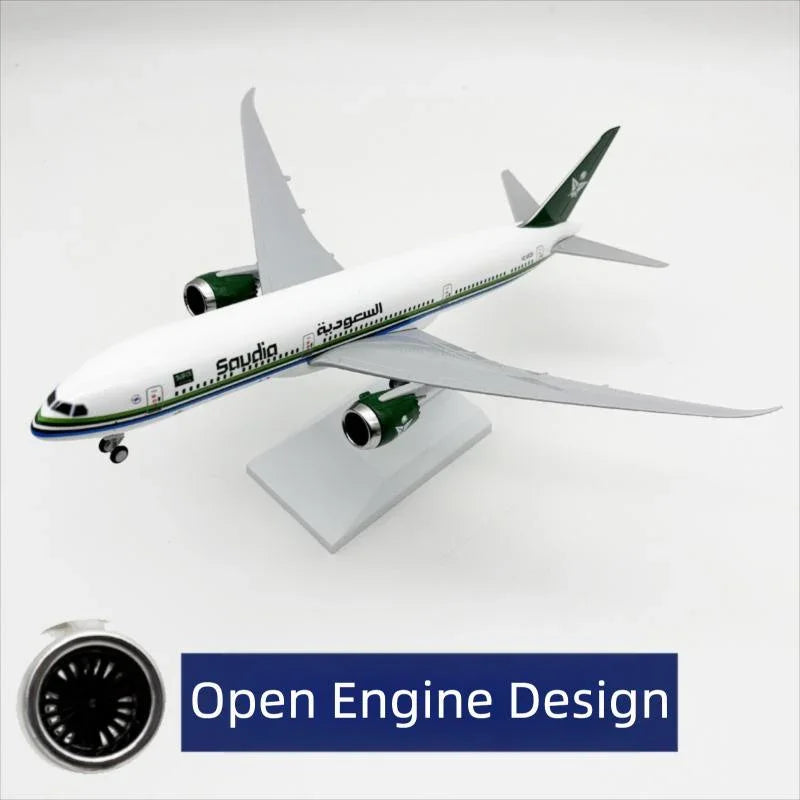 Maqueta del Boeing 787 Dreamliner de Saudia - Construcción en resina sólida - Fabricación artesanal de primera calidad - 30 cm/11,8"  - Image 3