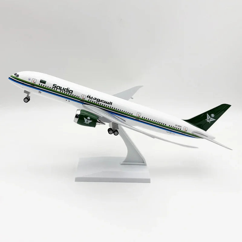 Maqueta del Boeing 787 Dreamliner de Saudia - Construcción en resina sólida - Fabricación artesanal de primera calidad - 30 cm/11,8"  - Gallery 1