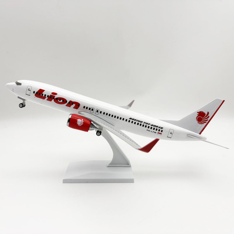 Boeing 737 Model - Lion Air Livery - Solid Resin - 30cm/11.8"