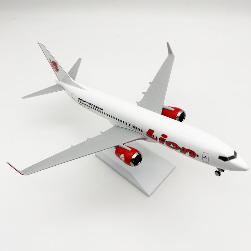 Boeing 737 Model - Lion Air Livery - Solid Resin - 30cm/11.8"