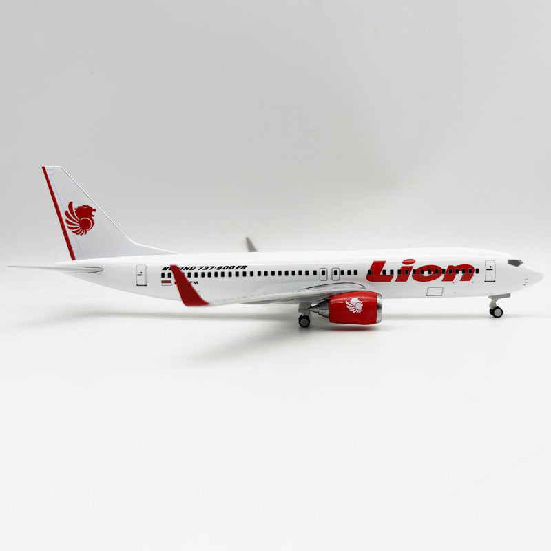 Boeing 737 Model - Lion Air Livery - Solid Resin - 30cm/11.8"