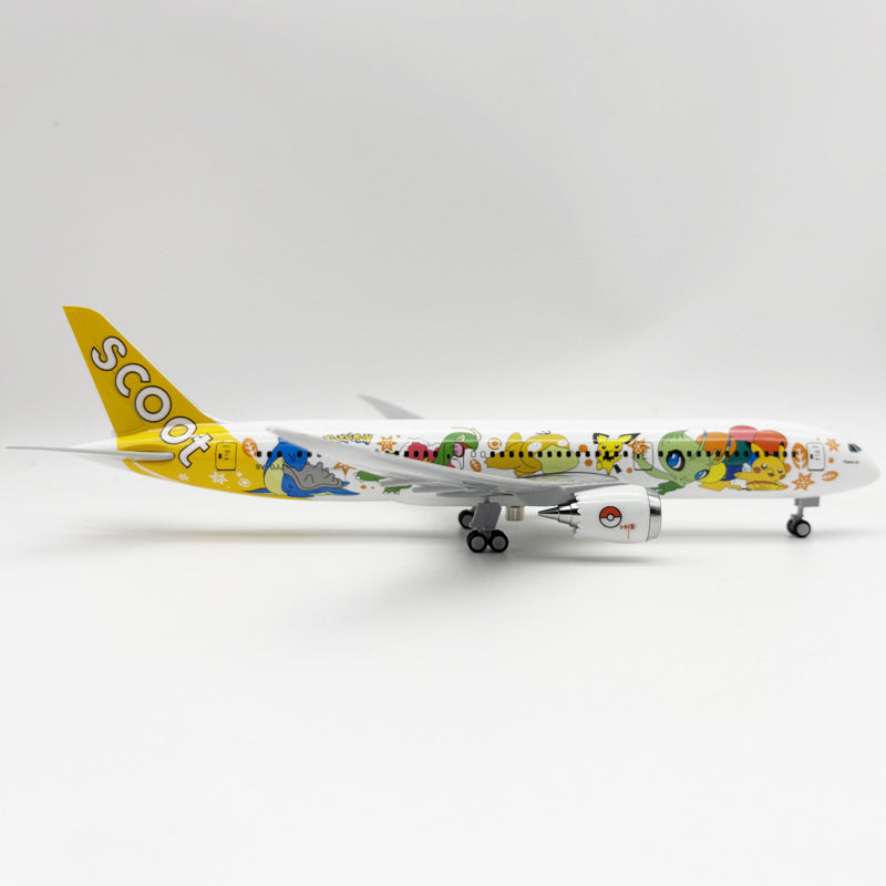 Scoot "Pikachu Jet" Boeing 787-9 30 cm – Special Edition Solid Resin Model