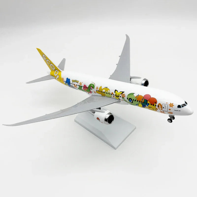 Scoot "Pikachu Jet" Boeing 787-9 30 cm – Modelo de resina maciza de edición especial - Image 3