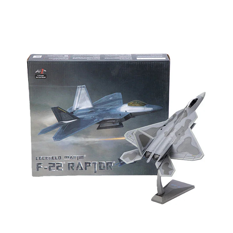 F-22 Raptor Stealth Fighter 1:72 – Die-Cast Alloy Precision – 10.2 in