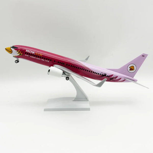 Nok Air Boeing 737-800 "Pink Bird" – 30 cm / 11.8 in – Solid Resin Display Model