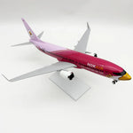 Nok Air Boeing 737-800 "Pink Bird" – 30 cm / 11.8 in – Solid Resin Display Model - Thumbnail 2