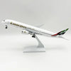 Emirates Airbus A350 – 30 cm / 11.8 in – Maqueta de resina maciza para escritorio