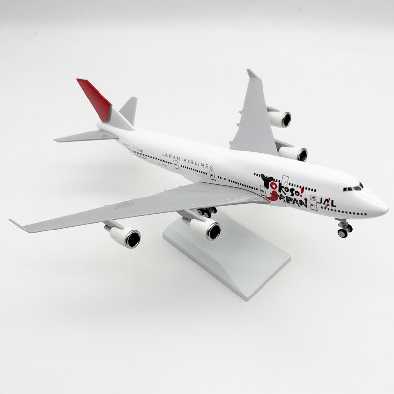 Japan Airlines Boeing 747-400 "Yokoso! Japan" Livery – 30 cm / 11.8 in – Solid Resin Display Model