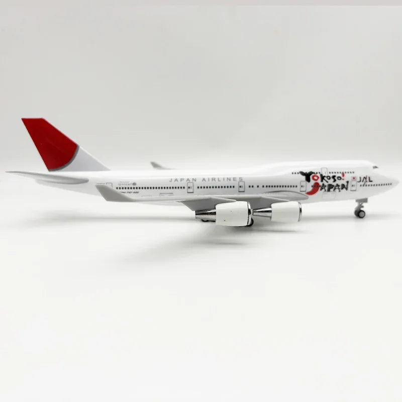 Japan Airlines Boeing 747-400 "Yokoso! Japan" Livery – 30 cm / 11.8 in – Solid Resin Display Model - Gallery 3
