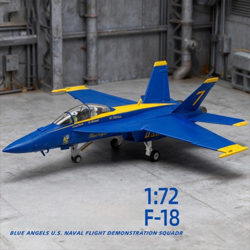 U.S. Navy Blue Angels F/A-18 Hornet 1:72 – 25 cm / 9.8 in – Premium Zinc Alloy & ABS Diecast Fighter Jet Model - Gallery 7