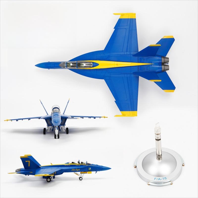 U.S. Navy Blue Angels F/A-18 Hornet 1:72 – 25 cm / 9.8 in – Premium Zinc Alloy & ABS Diecast Fighter Jet Model - Gallery 2