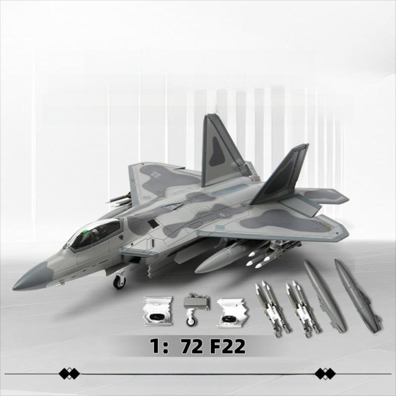 U.S. Air Force F-22 Raptor 1:72 – 26.5 cm / 10.4 in – Premium Diecast Alloy & ABS Stealth Fighter Model