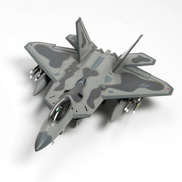 Caza furtivo U.S. Air Force F-22 Raptor 1:72 – 26.5 cm / 10.4 in – Maqueta Premium de Aleación Fundida a Presión y ABS