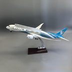 Oman Air Boeing 787-9 Dreamliner – 42 cm / 16.5 in – Openable Hatch Cover LED Display Model