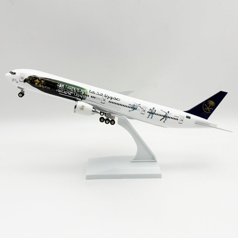 Saudia Boeing 777-300ER "Saudi Falcons" Special Livery Model — 1:200 Scale | 30cm / 11.8"