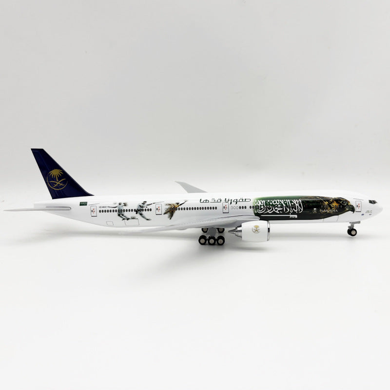 Saudia Boeing 777-300ER "Saudi Falcons" Special Livery Model — 1:200 Scale | 30cm / 11.8"