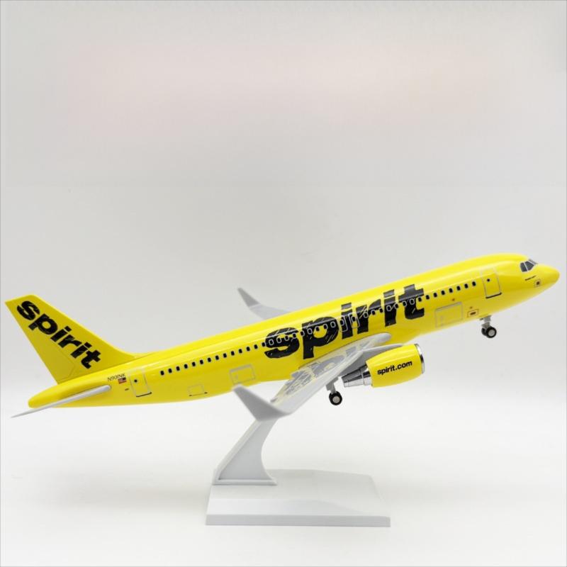Spirit Airlines Airbus A320 Model Aircraft — 1:120 Scale | 30cm / 11.8"