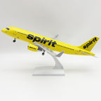 Spirit Airlines Airbus A320 Model Aircraft — 1:120 Scale | 30cm / 11.8"