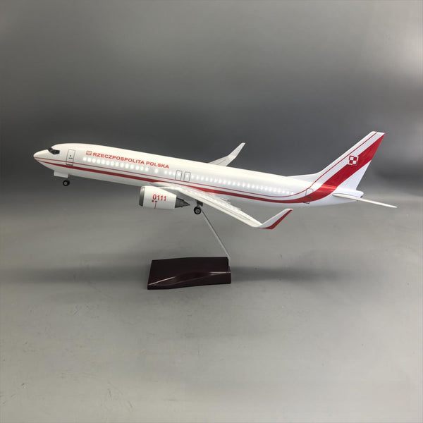 Polish Air Force Boeing 737-800 "Rzeczpospolita Polska" Government Special Plane Model — 1:85 Scale | 47cm / 18.5"