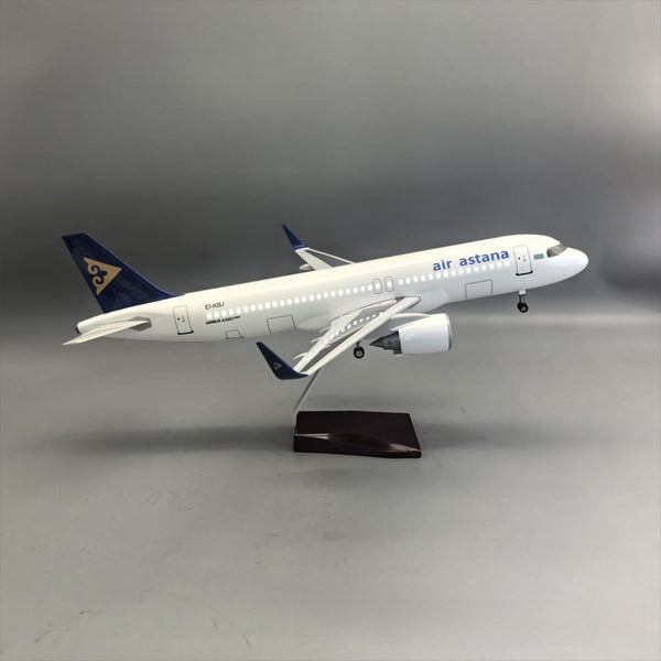 Air Astana Airbus A320neo Airplane Model — 1:80 Scale | 47cm / 18.5"