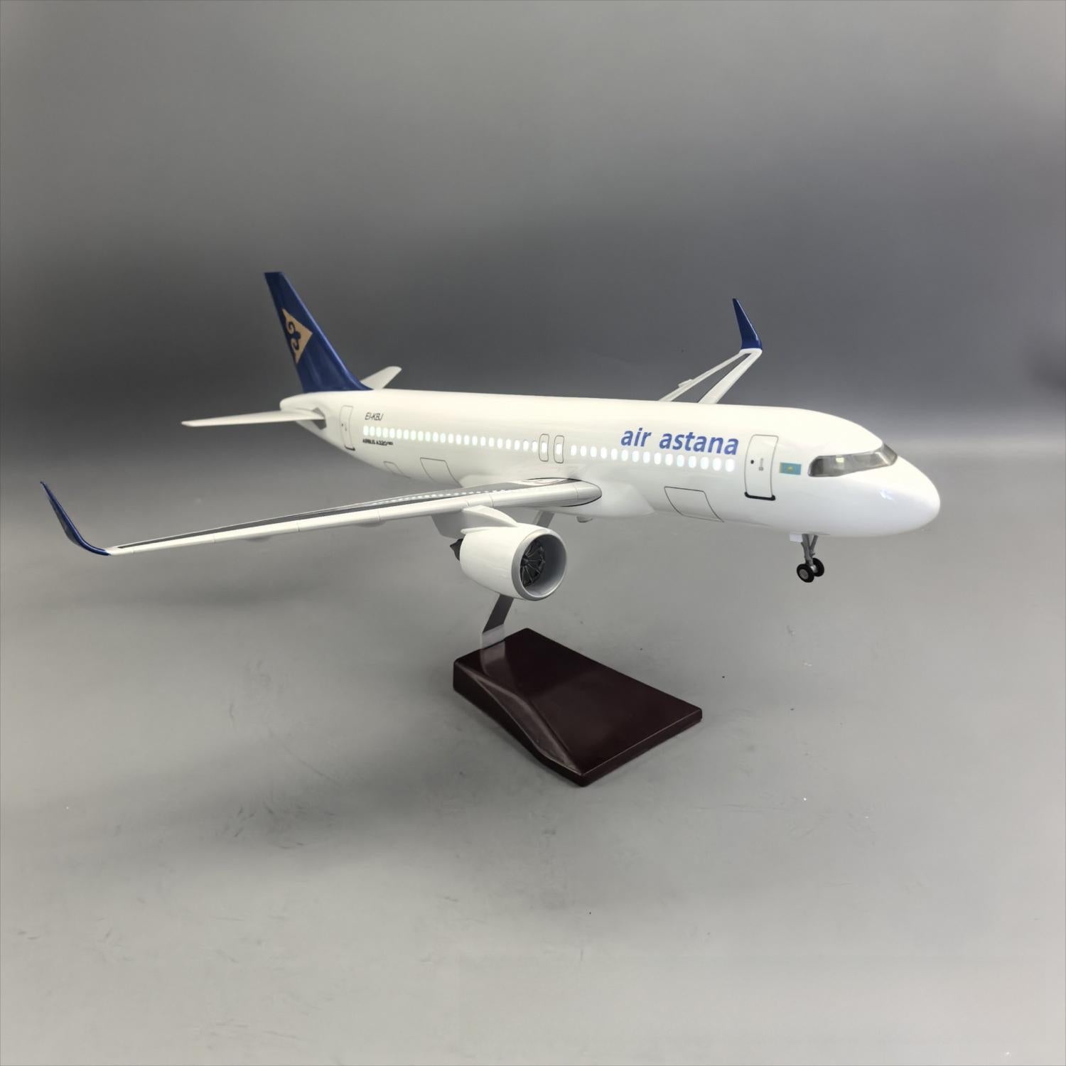 Air Astana Airbus A320neo Airplane Model — 1:80 Scale | 47cm / 18.5" - Gallery 4