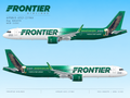 Frontier Airlines A321neo “Frederick the Bald Eagle” 1:100 – 44 cm / 17.3 in – Limited Pre-Sale Edition