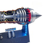 Interactive Rolls-Royce Aero Turbojet Engine Model with LED Lights - Turbine