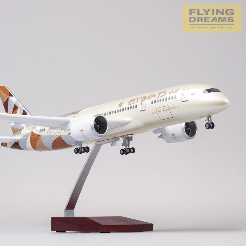 B787 Etihad - Escala 1/130 - 43cm - 16,9 pulgadas