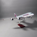 إيرباص A380 قطر 1:160 – 47 سم / 18.5 بوصة – داخلي قابل للفتح