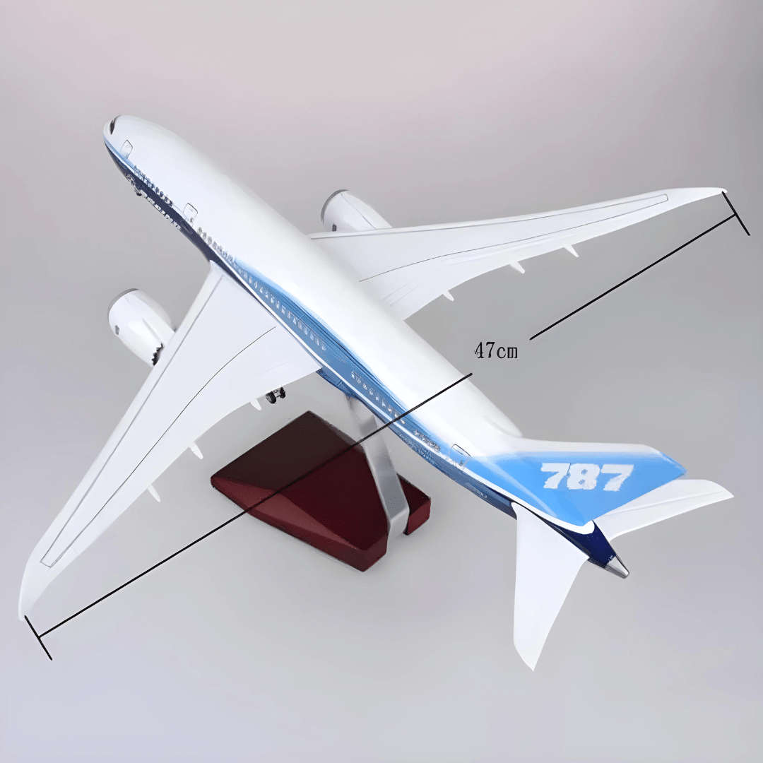 نموذج أولي لطائرة دريملاينر B787 - مقياس 1/130 - 43 سم - 16.9 بوصة
