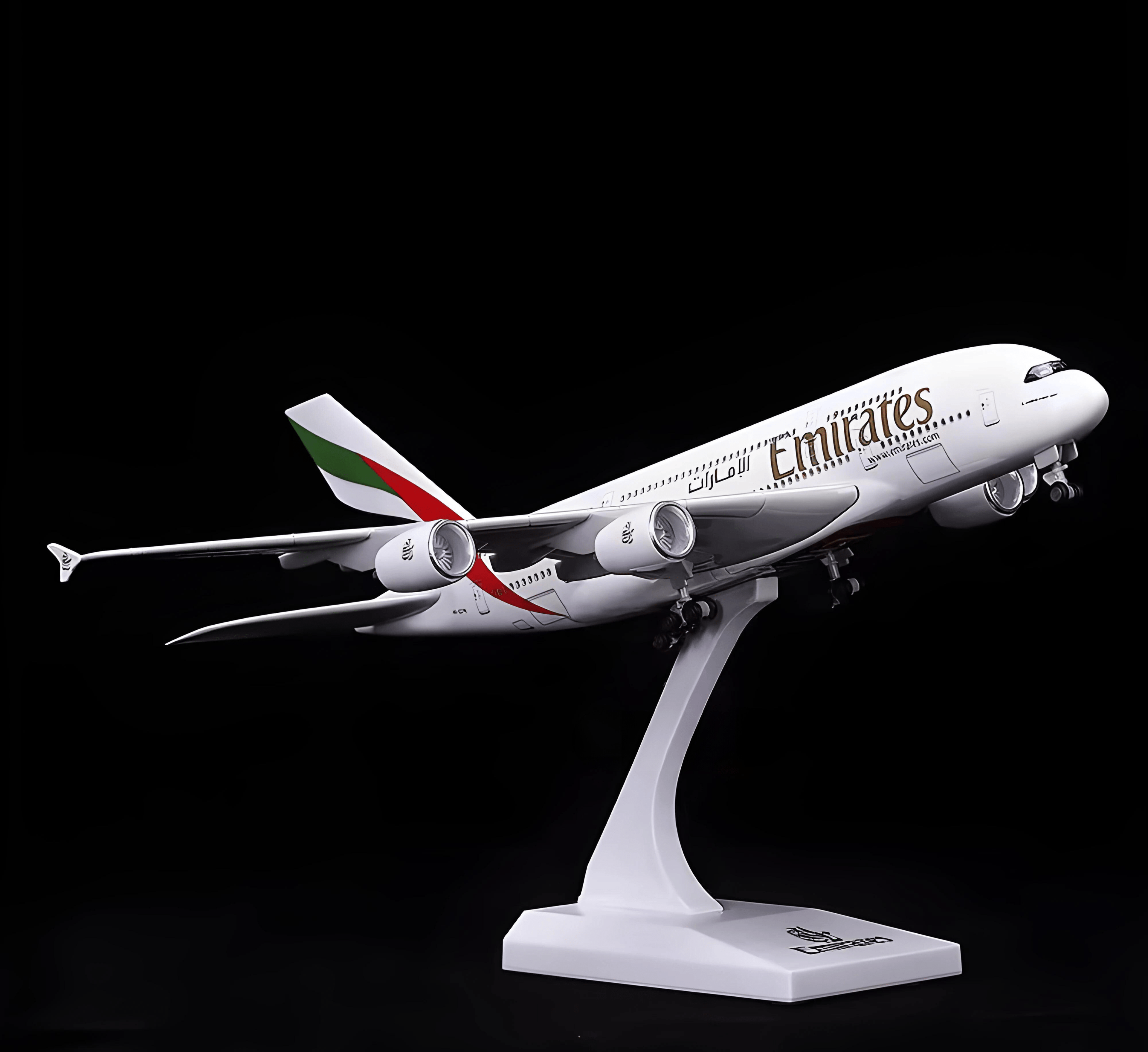 A380 Emirates - 30cm - 11.8in - LED & Sound - Airplane Model